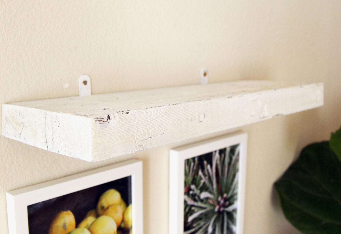 easy faux diy floating shelves minutes piece rainbow wall shelf apieceofrainbow make brackets screw the and onto because there are only tiny bits showing very each hide them with