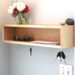 entryway organizer floating shelf with magnetic key hooks etsy bench hanging wall storage shelves decorative corbels for granite countertops wide unit industrial hardware folding 150x150