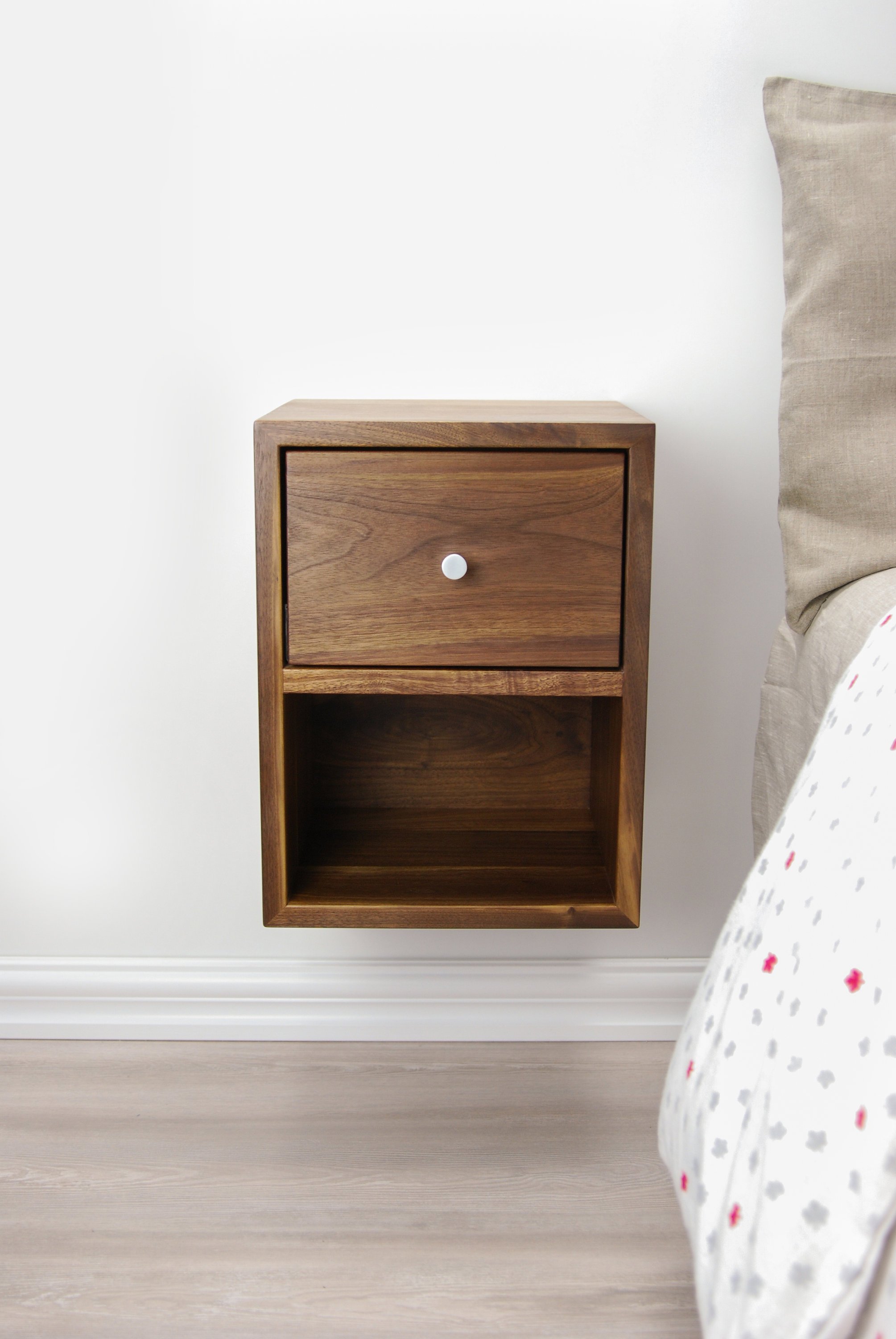 floating bedside table selected compact nightstand with drawer and open shelf etsy home design gloss shelves command stirps mitre mega shelving units target cabinet wide oak