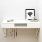 floating dressing table with drawers and jewellery rail urbansize original shelf unique coat racks wall mounted custom made shelves melbourne metal pipe rectangle box white gloss 150x150