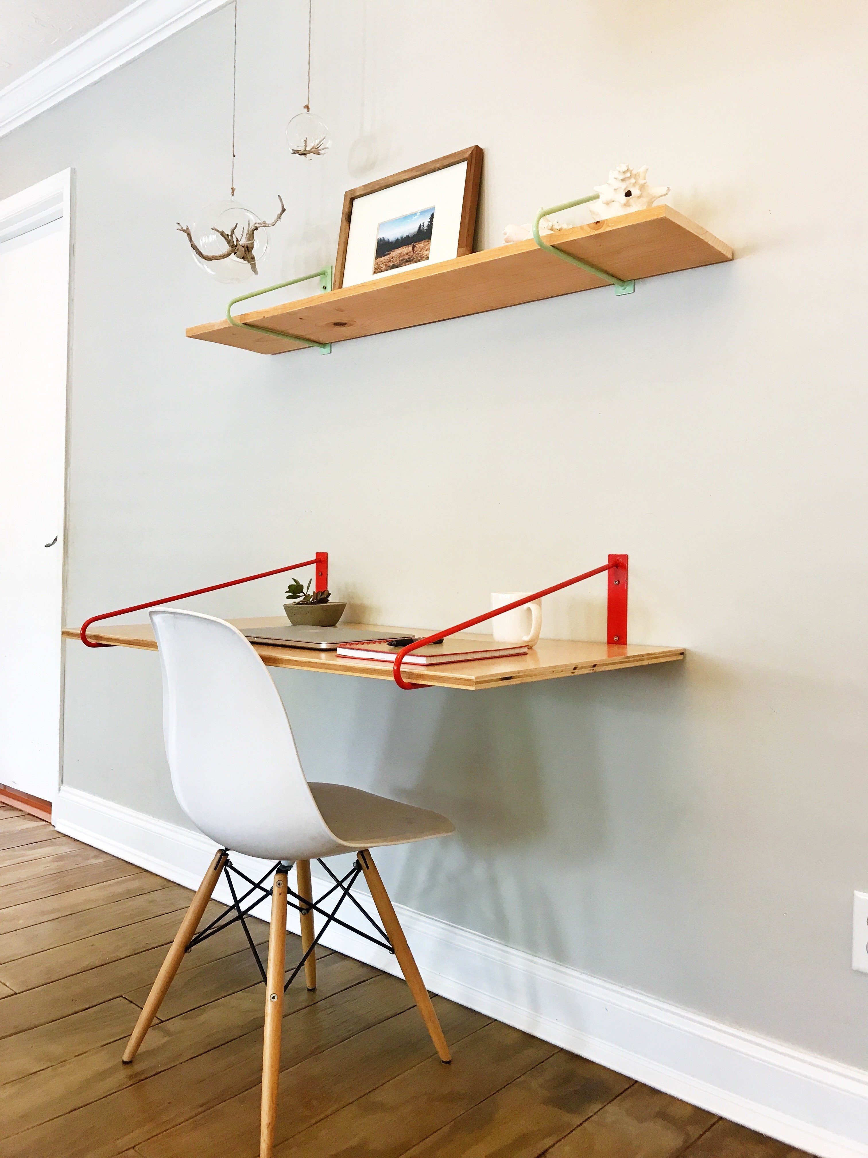 floating hairpin desk brackets colored raw steel diy legs shelf pair deep non damaging shelves media storage bench small wire shelving unit using for simple shoe rack floor