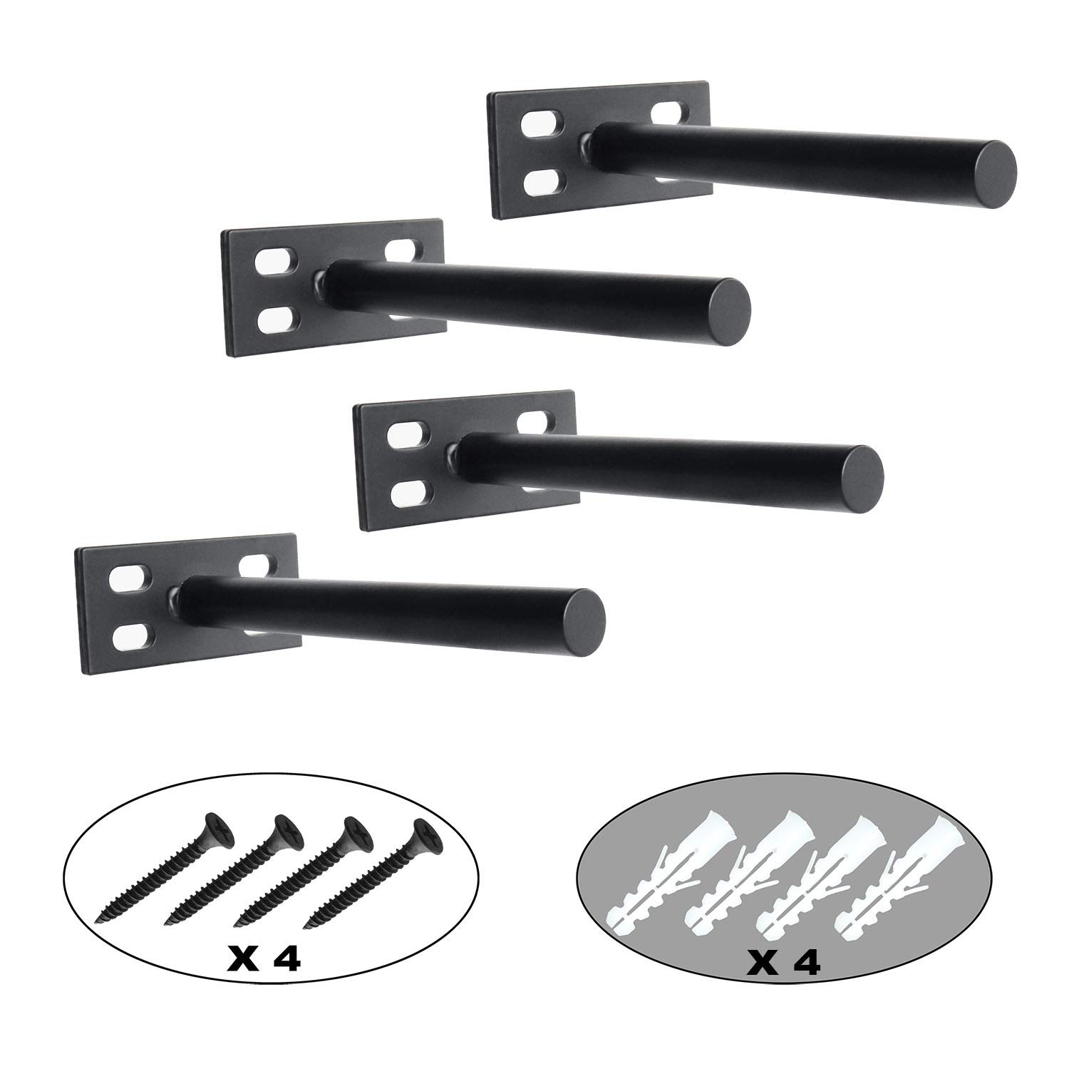floating shelf brackets solid steel blind supports for home wall diy heavy duty inch hardware kit easy mounting wood glass support pegs decorative mounted coat racks drywall hooks