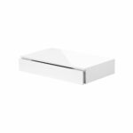 floating shelf with drawer the shelving cassetto high gloss white black kitchen cabinet organizer rack small television table entryway hall tree storage bench dunelm shelves argos 150x150