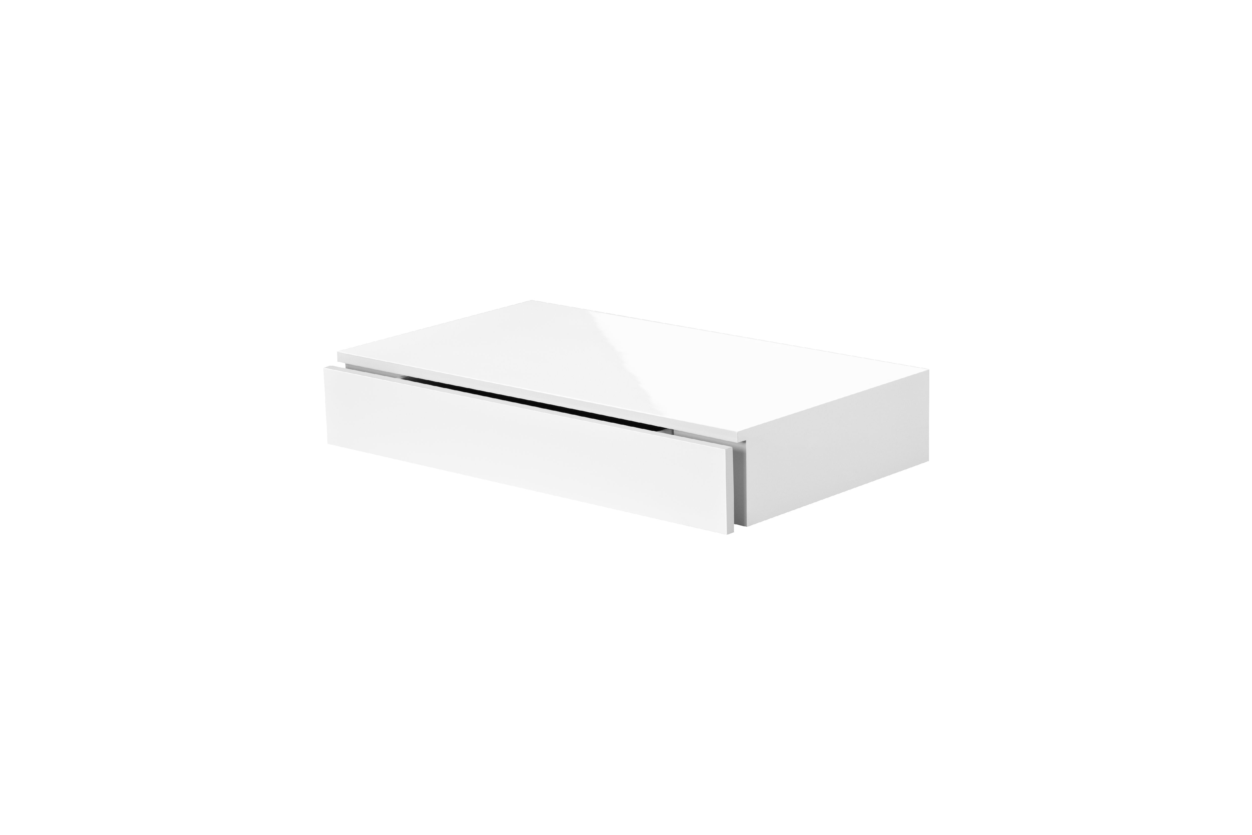 floating shelf with drawer the shelving cassetto high gloss white iphone plus lazada bookcase bath storage ideas wall rack wooden shaped corner shelves narrow video units ikea