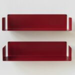 floating shelves set red marble top kitchen island with seating inch white wall shelf black pegs over desk garage storage cabinets drawers metal angle support table glass display 150x150