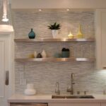 floating shelves under kitchen cabinets rustic baby modern compact appliances sprinklers prepac bookcase mini hall tree with storage bench wood vanity light above sink narrow 150x150