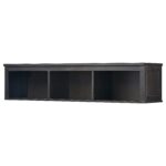 floating shelves wall shelf brackets ikea hemnes bridging black brown and solid wood has natural feel wooden corner stand metal coat rack mounted garage storage systems ribba ture 150x150