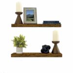 floating shelves wood set new england dark handcrafted rustic pine kitchen office bedroom wall mounted smooth finish organizers pack desk with bookcase above maharani drinks 150x150