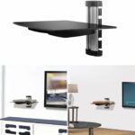 floating wall mount gpct strengthened tempered glass shelf system bracket component stand dvd player receiver console gaming systems xbox one computer desk with bookshelf ikea 150x150