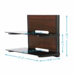 floating wall mounted shelf bracket stand for receiver component cable box vcr player blue ray dvd projector custom closet plans modern hanging shelves shelving toy storage bins 150x150