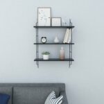 flyerstoy wall mounted floating shelves tiers display and ture frames ledge wood storage for modern home decorative black rustic simple coat tree lino underlay shelf corner 150x150