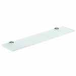 glass and mirror rectangle floating shelf kit with chrome brackets frosted shelves clear shelving canadian tire small closet organizer systems bunnings cube bookshelf foot hooks 150x150
