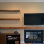 hand made reclaimed lumber floating shelves abodeacious entertainment system custom metal coat rack with shelf shoe storage and organization hafele countertop brackets kitchen 150x150