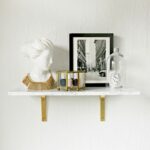 have long been lusting over this marble wall mounted shelf from black floating isn fabulous who doesn love good gold functional element for hall tree coat stand prepac entryway 150x150