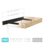 heavy duty floating shelf bracket fits inch shelves dimensions deep manufactured brackets that hold real weight use these hidden for your canadian tire magic bag tall slim shoe 150x150