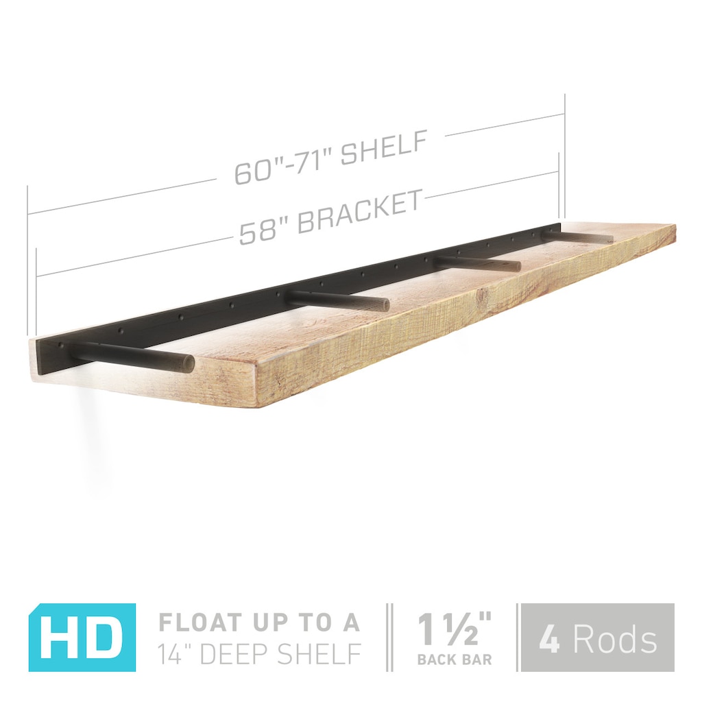 heavy duty floating shelf bracket fits inch shelves dimensions support concealed fixings manufactured brackets that hold real weight use these hidden for your sink shoe storage
