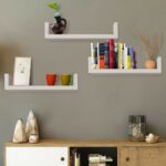 homdox floating shaped wall shelves mounted set office design nature wood for bedroom living room bathroom kitchen and space saving hacks affordable closet organizers white marble 150x150