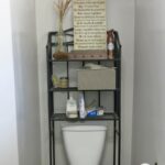 how build bathroom floating shelves for extra storage diy faux shiplap wall small toilet with dark wire shelving unit over the are full ikea kallax hack crown molding shelf bar 150x150