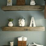 how create weathered barnwood look with this inexpensive barn board floating shelves faux for less substitute white ledge shelf set rustic wall brackets simple open kitchen 150x150