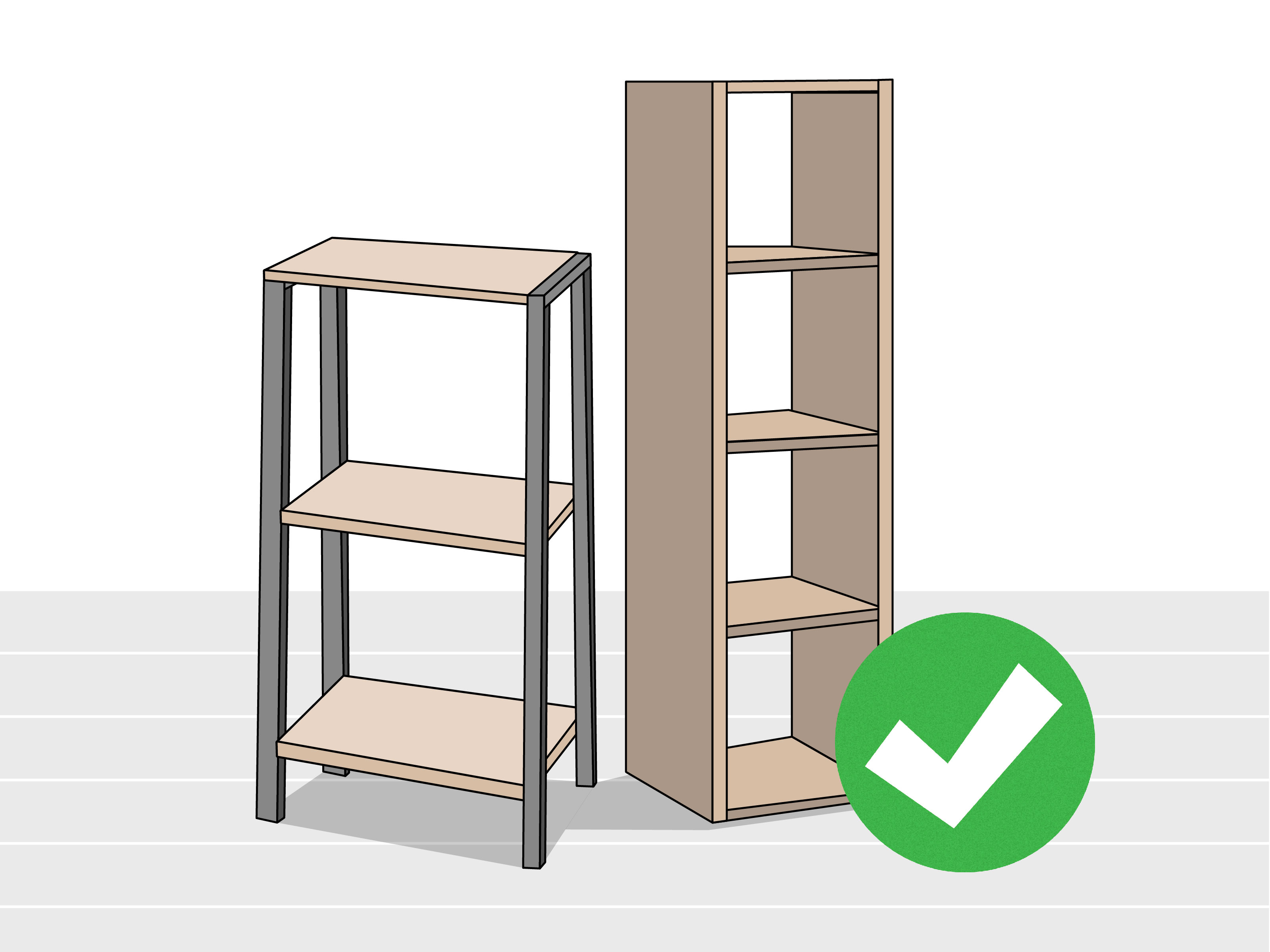 how hang shelves without nails steps with tures step floating using command strips corner shelf board weathered wall bookshelf simple design kmart bedside table narrow kitchen