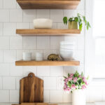 how make diy floating shelves live free creative green cabinets small kitchen reveal reclaimed wood was tricky find exactly what looking for the stain and length that wanted did 150x150