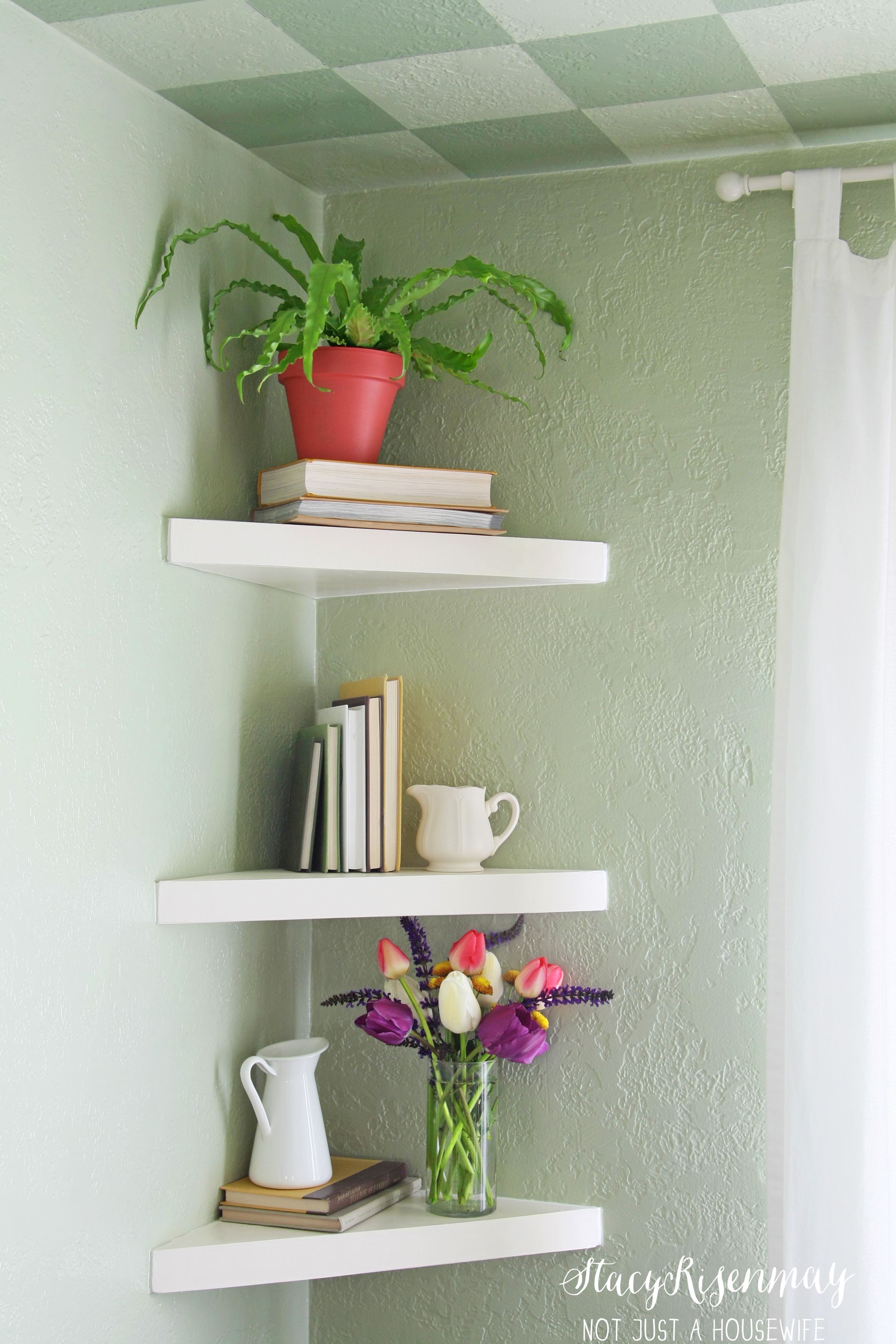 ideas for floating shelves shelf styles angled corner form with drawer cable wall brackets command adhesive tape display bathroom mirror and glass cubicle shoe rack sneaker ikea