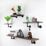 industrial pipe floating shelf rustic vintage display rack shelves wall from att hardware dhgate glass nightstand ikea kitchen metal cabinets inch zebra print bean bag chair 150x150