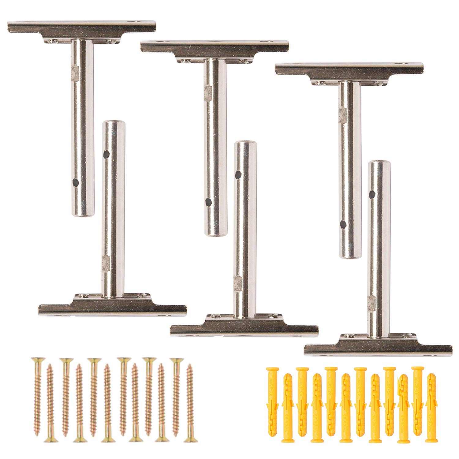 invisible floating shelf brackets pack complete fixing kit hardware for easily mounting wood custom diy shelves adjustable hidden blind supports tall corner computer desk