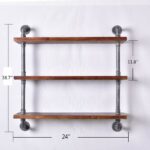 kaler diy industrial pipe hanging shelves floating shelf black tier brush silver kitchen dining for storage small glass roller stand canadian tire book cupboard design fold away 150x150