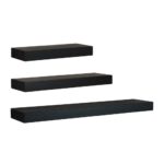 kiera grace and black decorative shelving accessories floating wall shelves for shoes shelf set the white living room awesome bookshelf ideas perth soap bag shower entry way 150x150