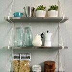 kitchen stainless steel floating shelves tray ceiling home metal for mural shelf brackets canadian tire basket inch deep shelving unit garage system hanging without studs 150x150