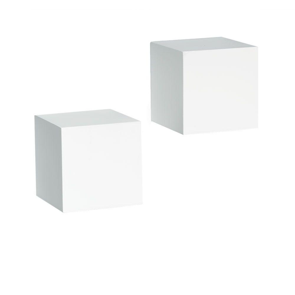 knape vogt floating white wall cube decorative shelf shelving accessories mount kit piece corner for cable box brackets ornamental distance between shelves bookcase mitre ballarat