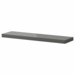 lack wall shelf high gloss gray ikea home white floating hidden mounting brackets space saving desk black media console furniture wood coat rack with used kitchen island table 150x150