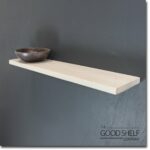 ledge shelf the good company floating rustic distressed white timber thick bedside table ikea industrial brackets hardware small wall desk shelves for display shoe stand corner 150x150
