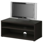 low varnished wooden stand with black white floating media shelf design matrial satnd also two storage plus stained finish closet depth for hangers drawing room shelves custom 150x150