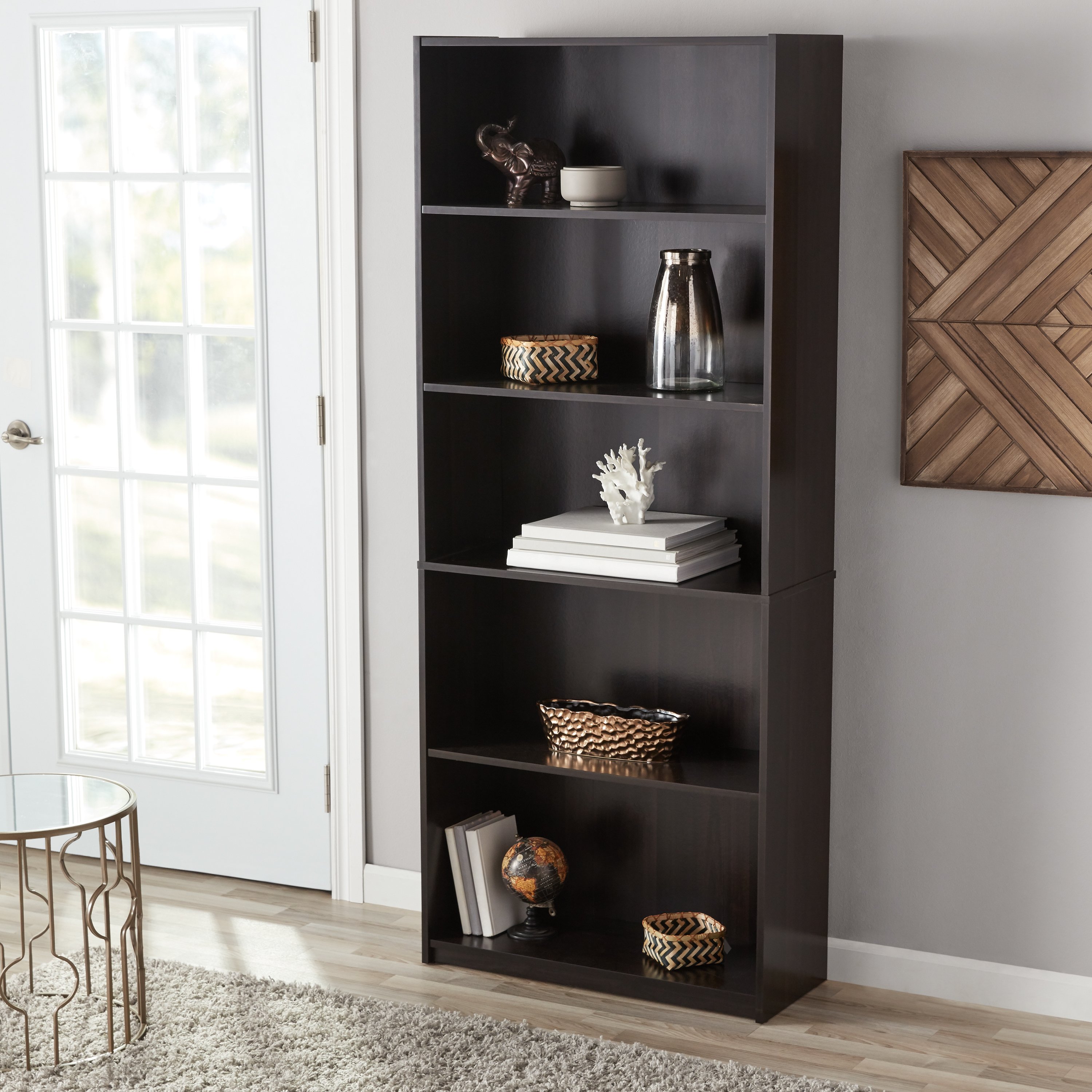 mainstays shelf standard bookcase multiple finishes houzz floating shelves living room applying peel and stick tile rona shelving ikea computer table wall mounted coat rack with