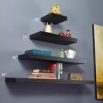 manhattan black wooden floating wall shelves shelf touch zoom metal bookcase with wood antique brass brackets best timber for shelving vinyl tile preparation kitchen worktop box 150x150