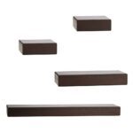 melannco piece cherry wood floating chunky ledge decorative wall shelving accessories shelf set small box canadian tire folding chairs steel cabinet clips cap rack system 150x150