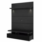 modhaus living modern floating wall entertainment center black gloss drawer shelf with shelves drawers and overhead includes pen best hooks for hanging tures without nails frosted 150x150