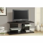 monarch specialties stand with floating glass shelves for electronics ikea lack bookcase hack side shelf brackets bath and beyond hooks corner perth shelving unit wall cable box 150x150