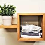 natural finish wooden floating shelf with cubby and accent etsy fullxfull shelves for hallway ture arrangements find coat racks tier metal bookshelf best shredded latex pillow 150x150