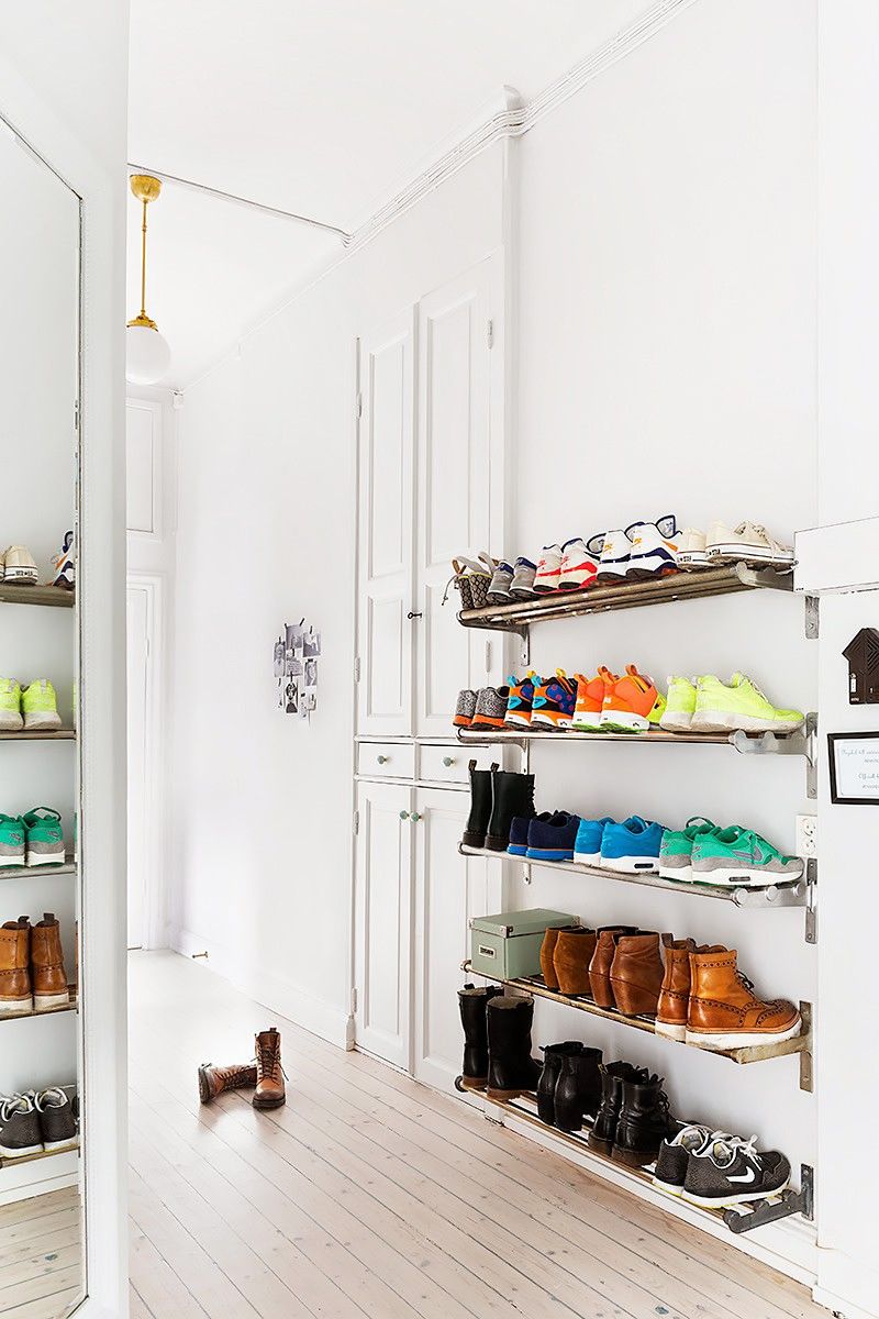 office organization ideas make your little bit easier floating shelves for shoe storage chic ikea hacks that will change life via mydo diy built wall unit with desk racks