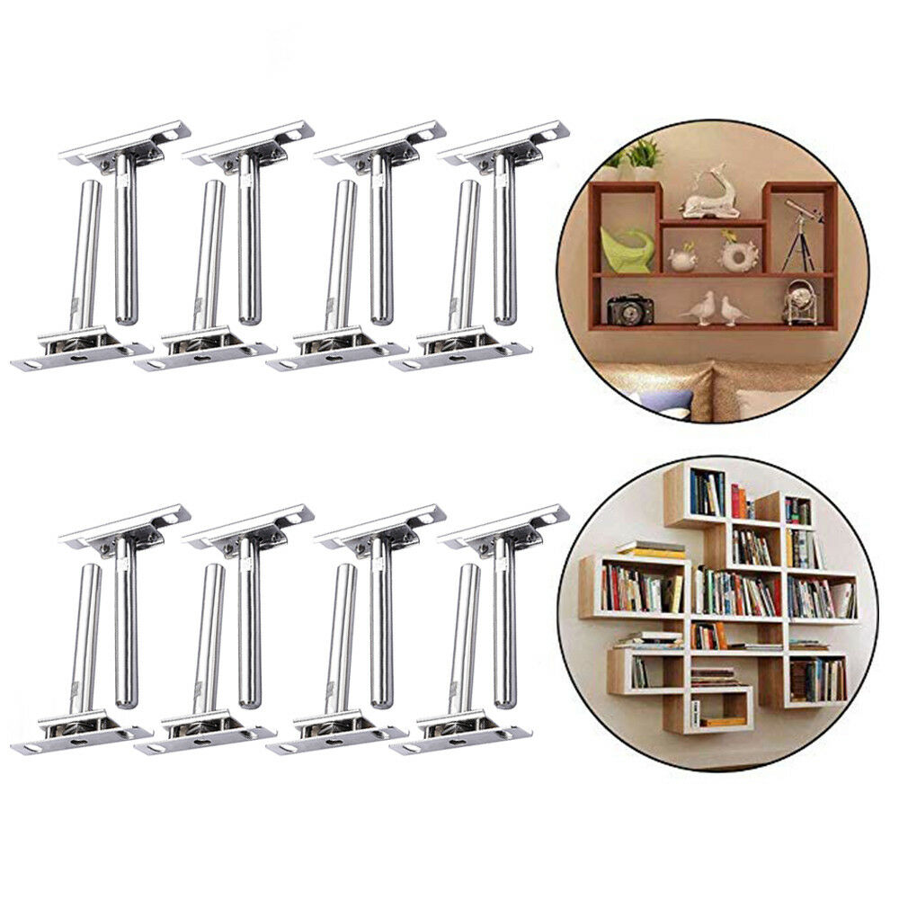 pcs floating shelf brackets concealed hidden support metal wall mounting details about mounted plate draw and hook mount open corner bookshelf pottery barn tile shower corona