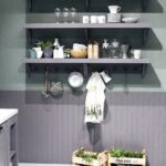practical and trendy open shelving ideas for the modern kitchen slim floating shelves gray create smart space savvy display over island limed oak heavy duty aluminum shelf 150x150