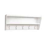 prepac floating entryway shelf and coat rack white racks wucw with bench espresso chaise sofa nursery wall hooks replacing mantle fireplace shoe caddy ikea stackable plastic 150x150