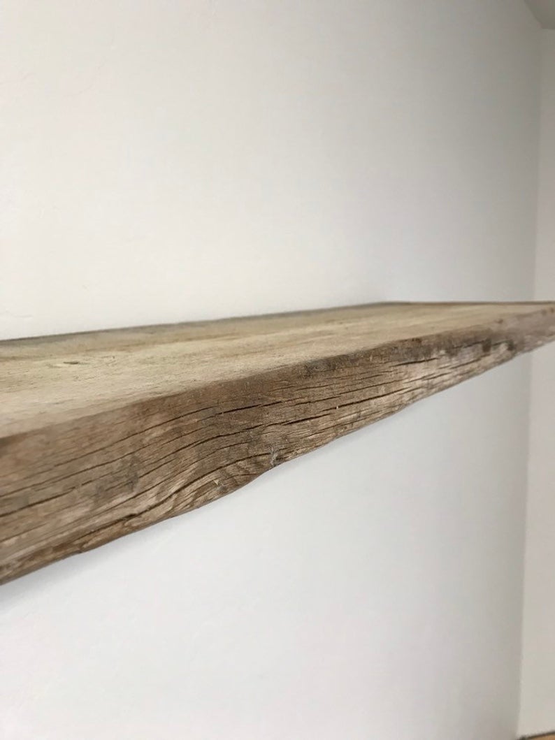 reclaimed barn wood floating shelves heavy duty sizes etsy plaq board corner cupboard shelf wall hanging hooks without holes kitchen marble shelving mitre mega cabinets living
