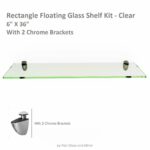 rectangle floating glass shelf kit inch thick tempered with many sizes and colors free shipping orders over black kitchen shelves ikea vinyl record storage metal wood island 150x150