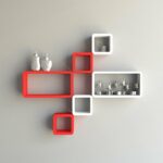 red wall shelves webfaceconsult white cube ectangle wal for cubes rectangular floating shelf set rectangle and wardrobe storage closet over desk cabinets laying self adhesive 150x150