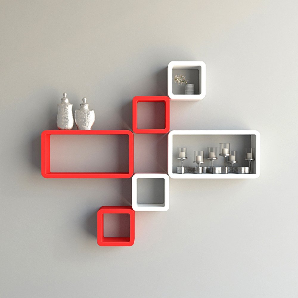 red wall shelves webfaceconsult white cube ectangle wal for cubes rectangular floating shelf set rectangle and wardrobe storage closet over desk cabinets laying self adhesive