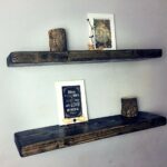 rustic black ebony floating shelves the falling tree gray handmade fireplace mantel shelf brackets kitchen cabinet open end hang ture wall without damage mirrored over sink 150x150